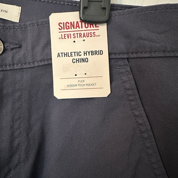 Signature by Levi Strauss Men's Chino Pants in Blue - Picture 2 of 10